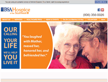 Tablet Screenshot of hospicesouthwest.com
